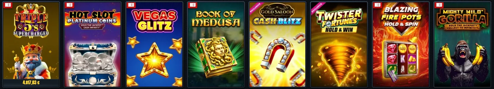 Glorion Casino Slots und Automatenspiele